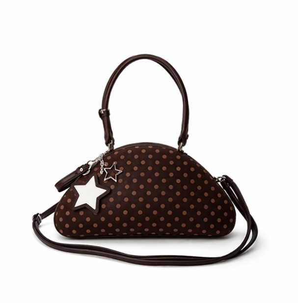 Torba preko tijela, retro stil, ovalni oblik, poliester, zatvarač