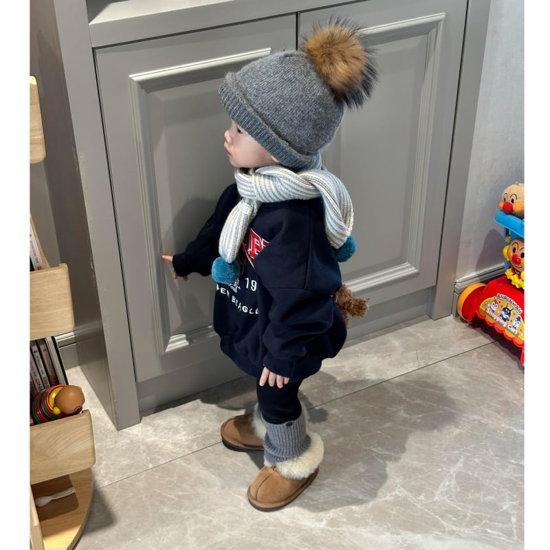 Детски суитшърт за момчета с принт на букви в карикатурен стил, подплатен с пух, дълъг ръкав, 100% полиестер, за деца 3–8 години