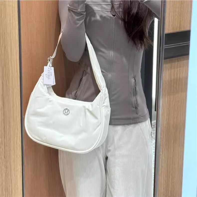 Urban nylon Lulu torba preko ramena, dumpling oblik, torba ispod pazuha, s jednim remenom, zatvaranje na zip, podstava od poliestera, velika zapremina, za svakodnevnu uporabu