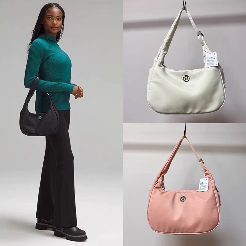 Urban nylon Lulu torba preko ramena, dumpling oblik, torba ispod pazuha, s jednim remenom, zatvaranje na zip, podstava od poliestera, velika zapremina, za svakodnevnu uporabu