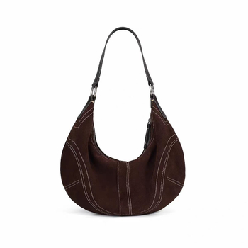 Ženska crossbody torba u obliku dumplinga od poliester materijala, zatvarač, unutarnji džep s zatvaračem i džep za mobitel