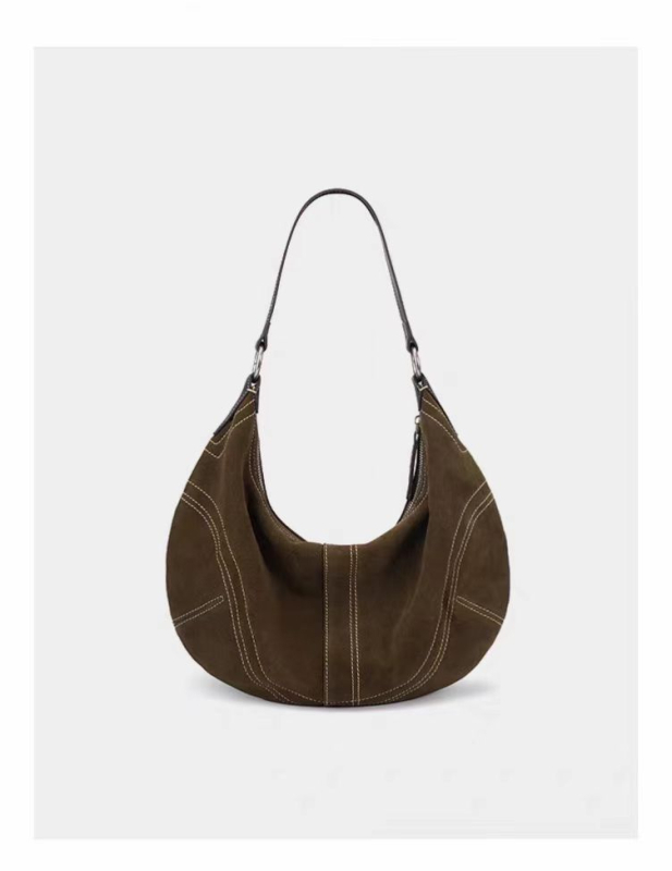 Ženska crossbody torba u obliku dumplinga od poliester materijala, zatvarač, unutarnji džep s zatvaračem i džep za mobitel
