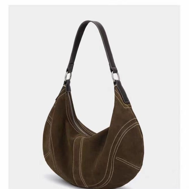 Ženska crossbody torba u obliku dumplinga od poliester materijala, zatvarač, unutarnji džep s zatvaračem i džep za mobitel
