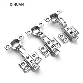 Μεντεσές πόρτας ντουλάπας με υδραυλική απόσβεση για ήσυχο άνοιγμα, νικελωμένος σώμα από χάλυβα ψυχρής έλασης, κατάλληλος για ξύλινες πόρτες/ντουλάπες