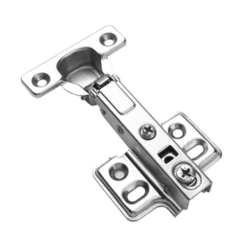 Μεντεσές πόρτας ντουλάπας με υδραυλική απόσβεση για ήσυχο άνοιγμα, νικελωμένος σώμα από χάλυβα ψυχρής έλασης, κατάλληλος για ξύλινες πόρτες/ντουλάπες