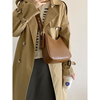 Mu Bufan Sedlovna torba preko ramena – PU koža, zatvarač, bez podstavke, jedinstveni remen, trodimenzionalni vanjski dizajn