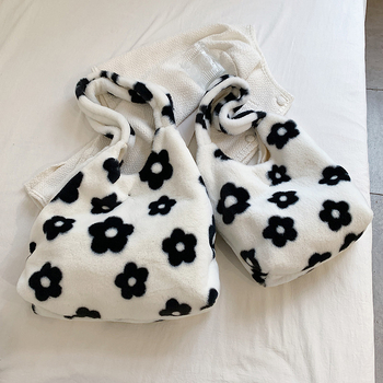 Shenbo pliš torbica, gradski stil, Tote torba, kvadratnog oblika, magnetska kopča