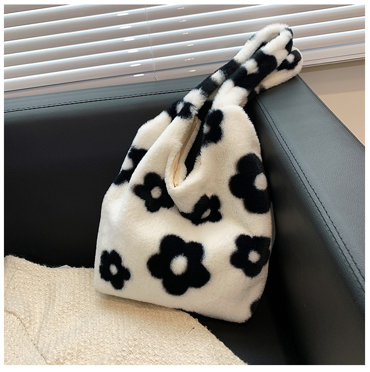 Shenbo pliš torbica, gradski stil, Tote torba, kvadratnog oblika, magnetska kopča