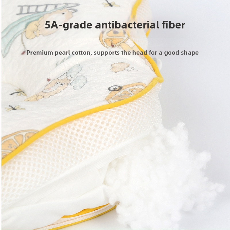 Бебешка възглавничка с форма на морска звезда, ядро от паметна пяна, калъф от химическо влакно, персонализиране; височина под 5 см; тегло до 0,5 кг; подходяща за бебета.