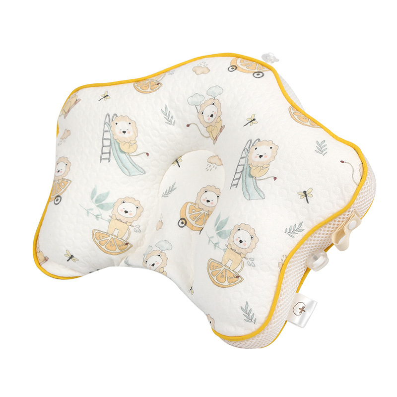 Бебешка възглавничка с форма на морска звезда, ядро от паметна пяна, калъф от химическо влакно, персонализиране; височина под 5 см; тегло до 0,5 кг; подходяща за бебета.