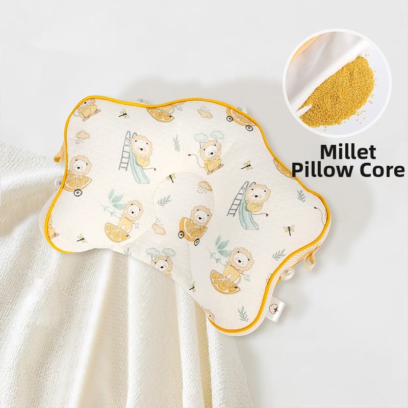 Бебешка възглавничка с форма на морска звезда, ядро от паметна пяна, калъф от химическо влакно, персонализиране; височина под 5 см; тегло до 0,5 кг; подходяща за бебета.