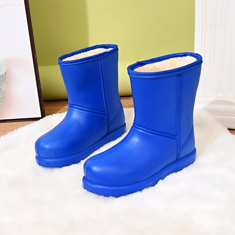 Ghete de zăpadă unisex, căptușite cu fleece, partea superioară din EVA și talpa EVA, impermeabile și ușoare