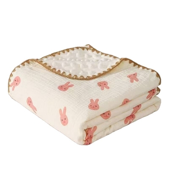 Little stupid cow Detská deka z 100% bavlny s bavlnenou výplňou, priedušná a teplá na jar a jeseň, vhodná pre bábätká do 6 mesiacov, možnosť prispôsobenia.