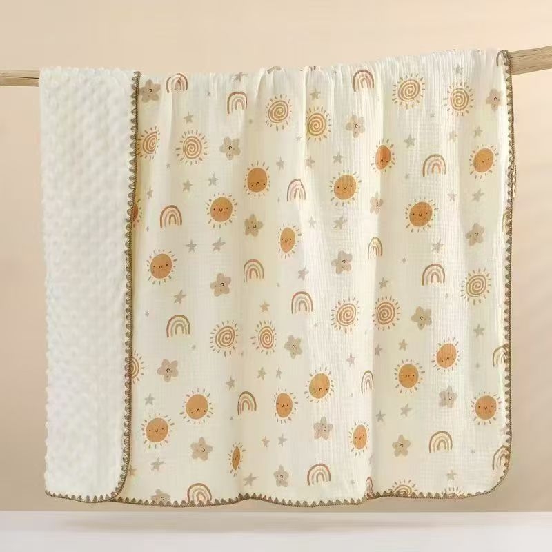 Little stupid cow Detská deka z 100% bavlny s bavlnenou výplňou, priedušná a teplá na jar a jeseň, vhodná pre bábätká do 6 mesiacov, možnosť prispôsobenia.