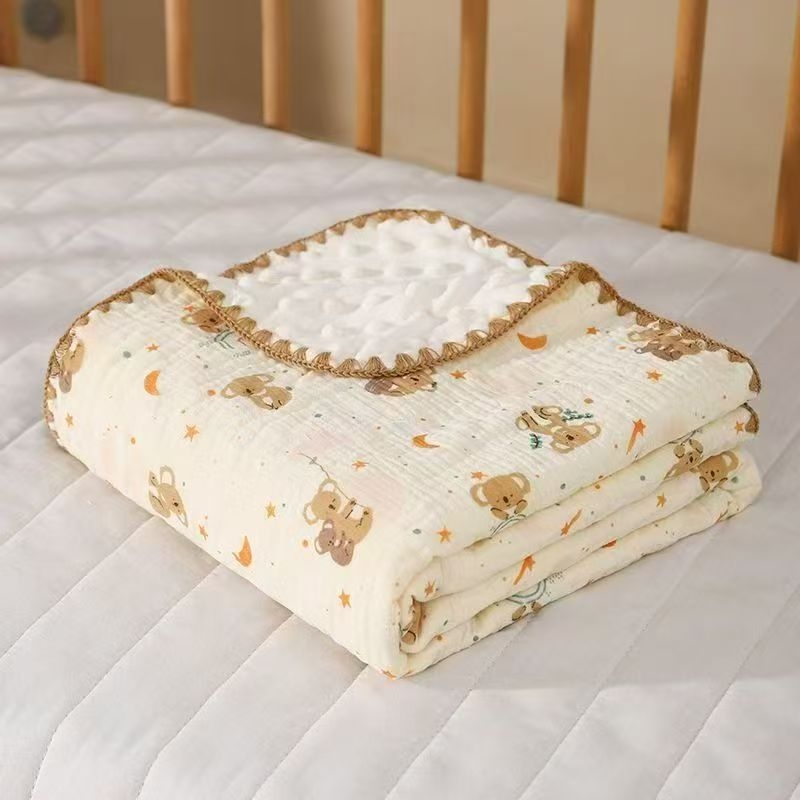 Little stupid cow Detská deka z 100% bavlny s bavlnenou výplňou, priedušná a teplá na jar a jeseň, vhodná pre bábätká do 6 mesiacov, možnosť prispôsobenia.