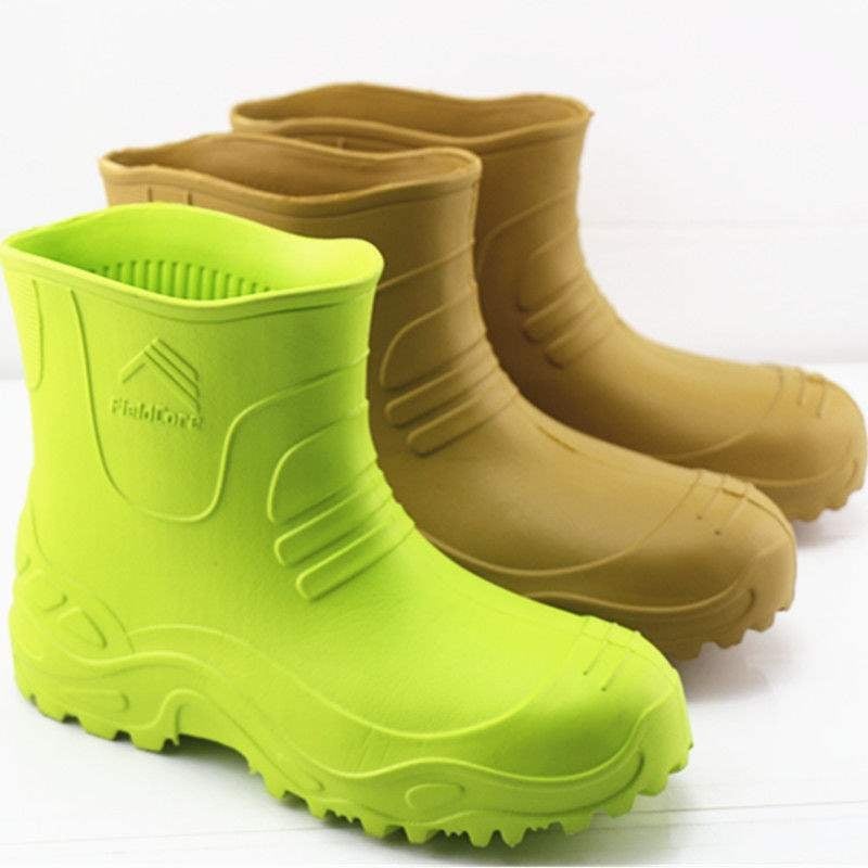 Ghete de ploaie medii cu talpă EVA, ușoare, antiderapante și impermeabile, pentru toamnă–iarnă