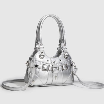 HENGJINGYX PU Prozirna crossbody torba za žene, svakodnevna upotreba, jesen 2023