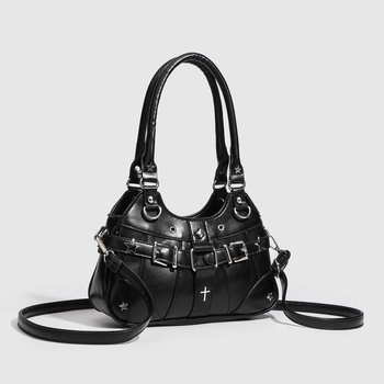 HENGJINGYX PU Prozirna crossbody torba za žene, svakodnevna upotreba, jesen 2023