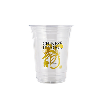 Μίας χρήσης ποτήρι PET take-out – καφέ και κρύα ροφήματα, 301-400 ml, προσαρμόσιμο λογότυπο