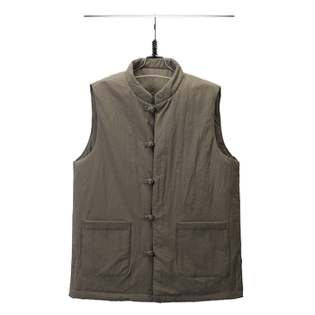 Етническа пухена жилетка с поло яка, съдържание на пух 91–95%, пълнеж 80