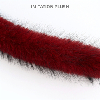 Плюшен колан за талия с дълга верига — материал: имитиран косъм; козина: изкуствена лисица; марка: Junpeng; еднокръгов колан; подходящ за всички сезони