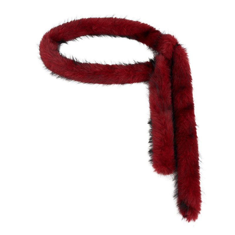 Плюшен колан за талия с дълга верига — материал: имитиран косъм; козина: изкуствена лисица; марка: Junpeng; еднокръгов колан; подходящ за всички сезони