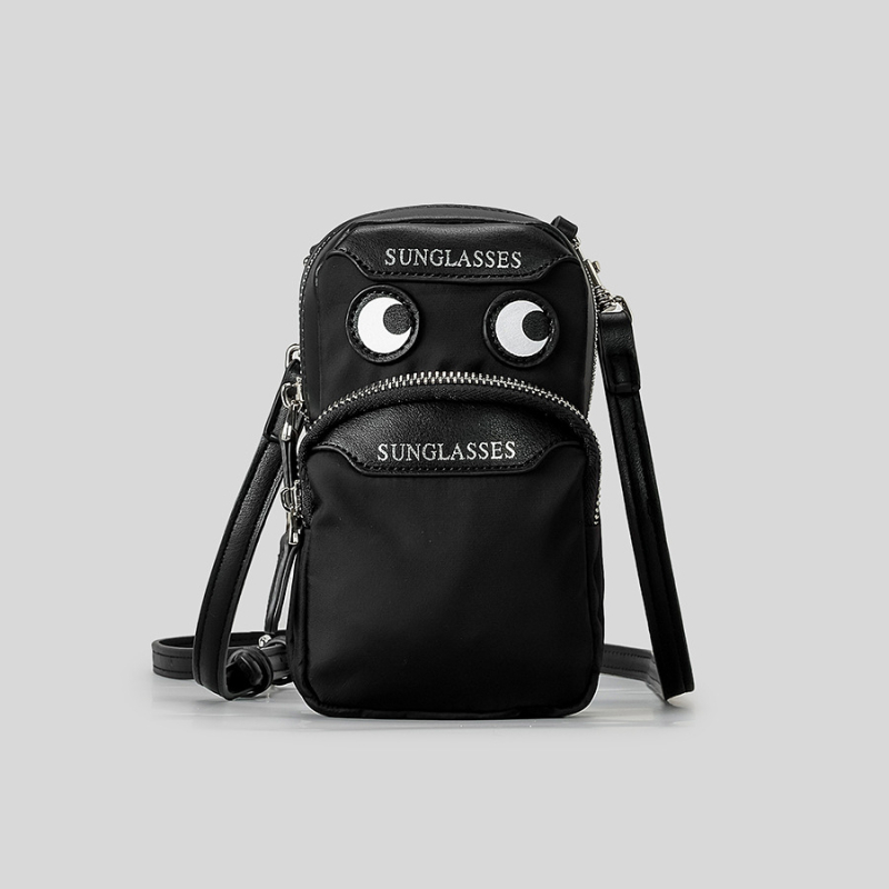 Slamnata crossbody torbica za telefon, vertikalnog kvadratnog oblika, sa zip zatvaračem, džepom za telefon, s jednom naramenicom