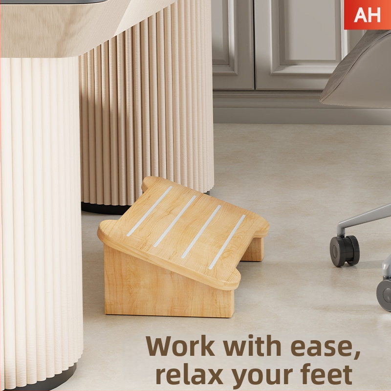 Drevená opora nohy pod stolom — moderný minimalistický štýl, multifunkčná, vnútorné použitie