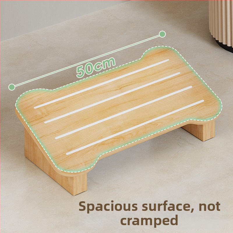 Drevená opora nohy pod stolom — moderný minimalistický štýl, multifunkčná, vnútorné použitie