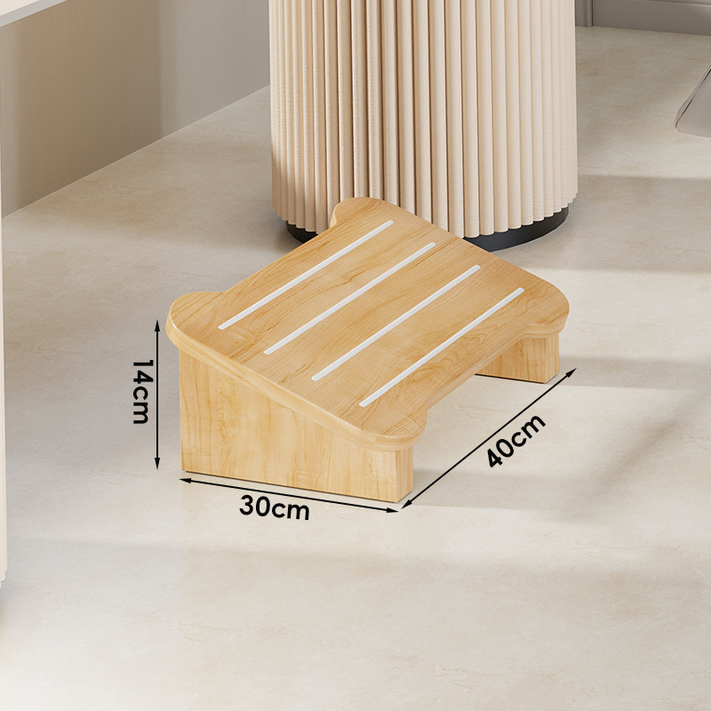 Fából készült lábtámasz az asztal alatt — modern minimalist stílus, többsfunkciós, beltéri használatra