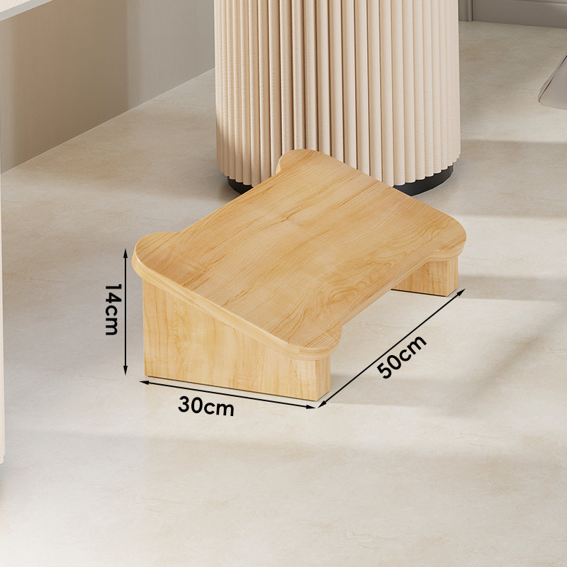 Fából készült lábtámasz az asztal alatt — modern minimalist stílus, többsfunkciós, beltéri használatra