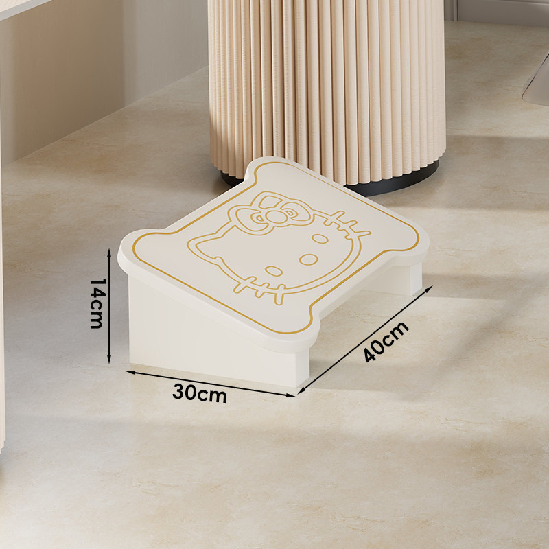 Fából készült lábtámasz az asztal alatt — modern minimalist stílus, többsfunkciós, beltéri használatra