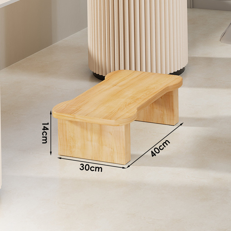 Fából készült lábtámasz az asztal alatt — modern minimalist stílus, többsfunkciós, beltéri használatra