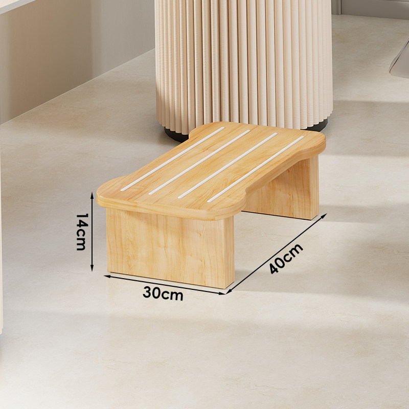 Fából készült lábtámasz az asztal alatt — modern minimalist stílus, többsfunkciós, beltéri használatra