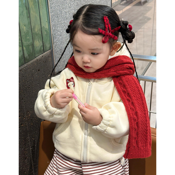 Παιδικό φούτερ με κουκούλα, κορεατικό στυλ (unisex; εξωτερικό πολυεστερικό ύφασμα; βαμβακερή επένδυση)