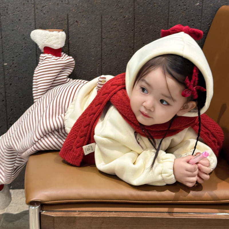 Παιδικό φούτερ με κουκούλα, κορεατικό στυλ (unisex; εξωτερικό πολυεστερικό ύφασμα; βαμβακερή επένδυση)