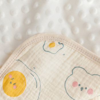 Novorodenecká deka s polyesterovým výplňom, gáza látka, hmotnosť pod 1 jin, pre novorodencov, cartoon štýl