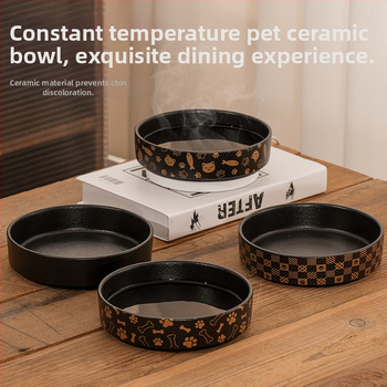Keramička zdjela za vodu mačke s regulacijom temperature i ugrađenim grijanjem, automatisirani sustav hranjenja