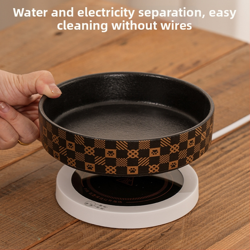 Keramička zdjela za vodu mačke s regulacijom temperature i ugrađenim grijanjem, automatisirani sustav hranjenja