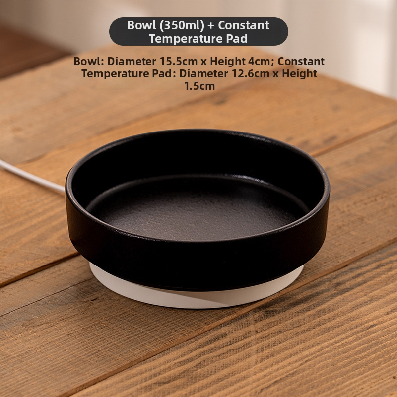 Keramička zdjela za vodu mačke s regulacijom temperature i ugrađenim grijanjem, automatisirani sustav hranjenja