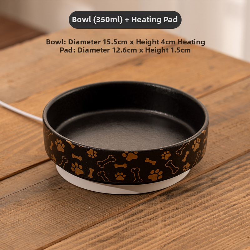 Keramička zdjela za vodu mačke s regulacijom temperature i ugrađenim grijanjem, automatisirani sustav hranjenja