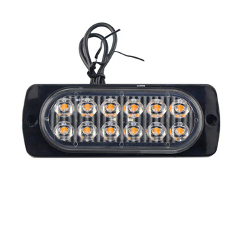I-cl-12 led autófigyelmeztető fény, 12-24V, 4W, ABS, ultra vékony, 12 LED, hátsó ajtó/ mennyezeti dekoratív fény, csavaros rögzítés
