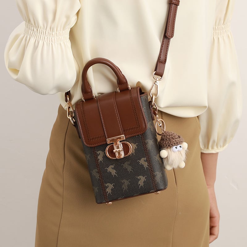 Női PU bőr mini válltáska a mobiltelefonhoz, függőleges négyzet alakú, kártyatartó rekesz, tavasz 2025