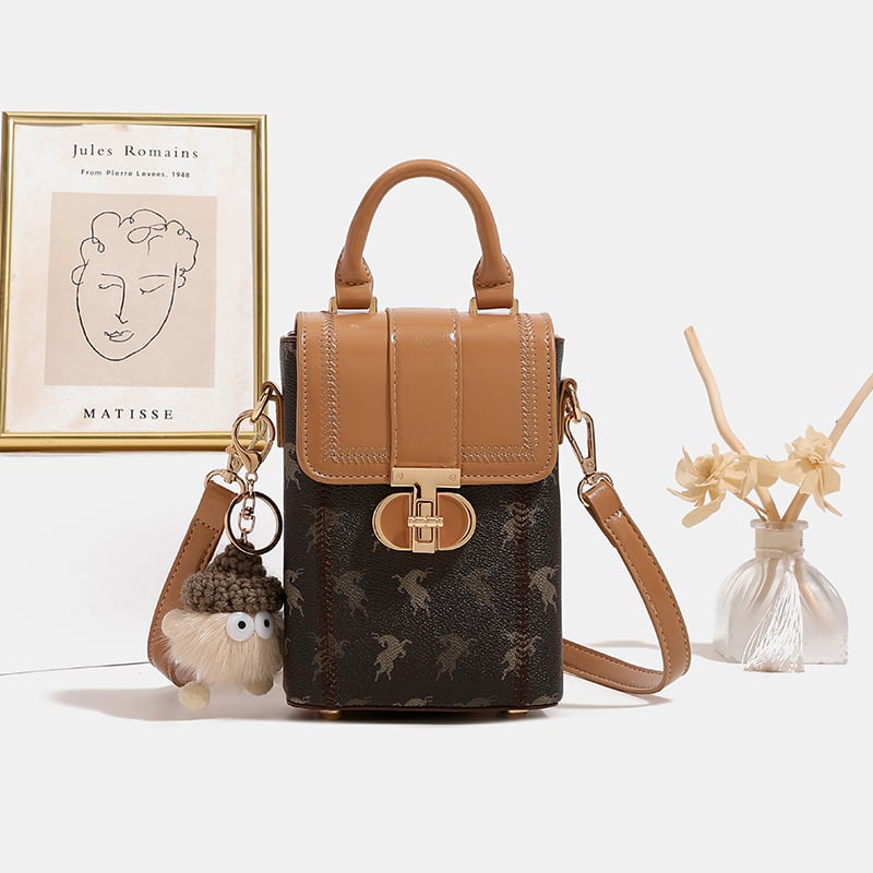 Női PU bőr mini válltáska a mobiltelefonhoz, függőleges négyzet alakú, kártyatartó rekesz, tavasz 2025