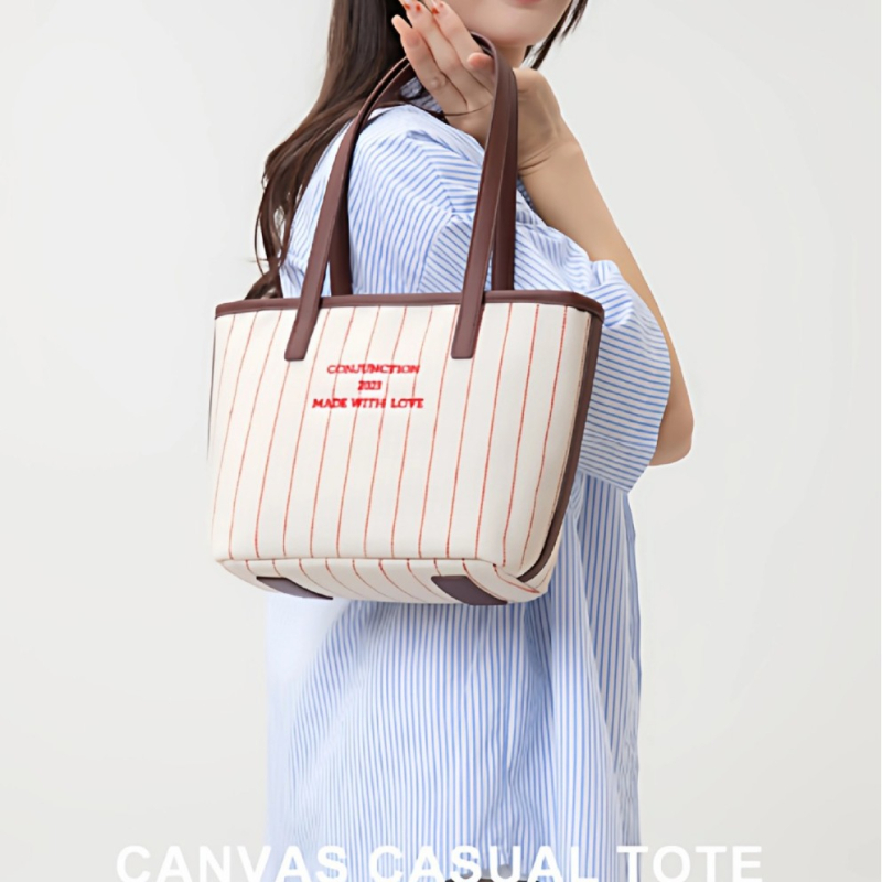 Torba Tote od platna – unisex stil, zatvarač, unutarnji džep s zatvaračem i džep za telefon