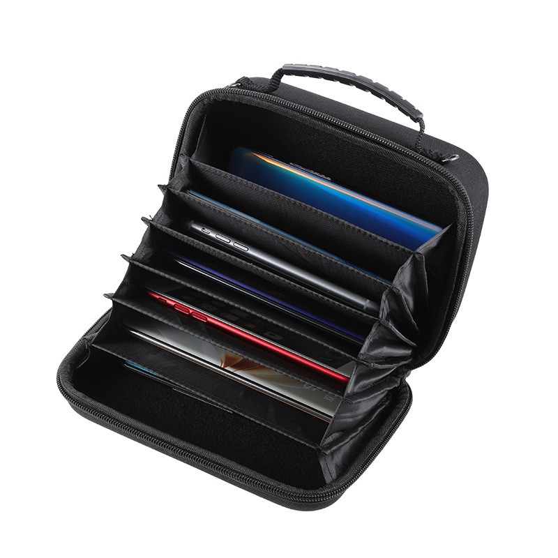 Τσαντάκι κινητού με πολλαπλές θήκες καρτών — σκληρός κέλυφος, φερμουάρ, ορθογώνιο σχήμα, ύφασμα Oxford, μάρκα Oubao