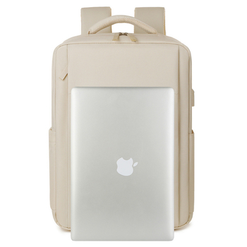 Rucsac pentru laptop din Oxford – construcție rezistentă la uzură, compatibil cu laptop de 16 inch, bretele cu aer, stil urban minimalist