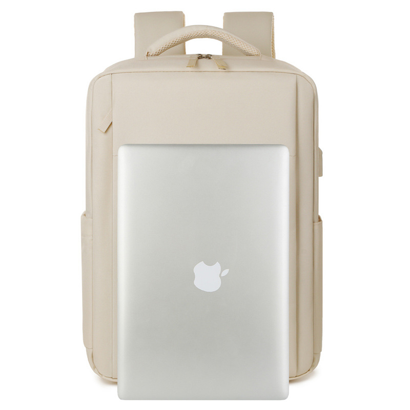 Rucsac pentru laptop din Oxford – construcție rezistentă la uzură, compatibil cu laptop de 16 inch, bretele cu aer, stil urban minimalist