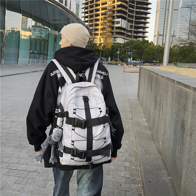 Ranac za skateboard, najlon, kapacitet ispod 20L, prostor za 10-inčni laptop, kaiševi s zračnim jastukom