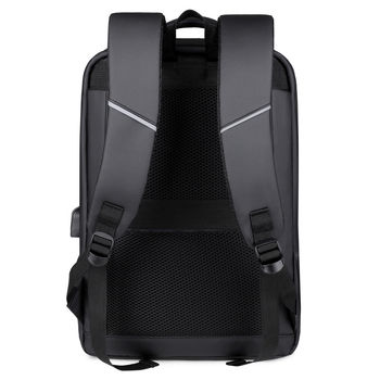 Мъжка бизнес раница за лаптоп със система за въздушна презрамка, облекчава натоварването, кожна мембрана